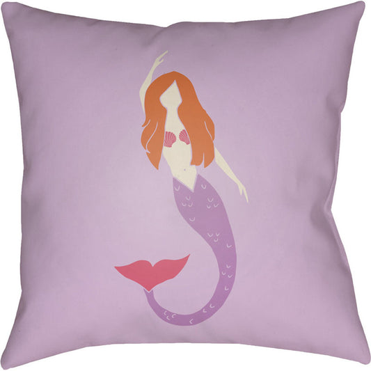 Mermaid Pillow - 15456 by Livabliss. Made from front: 100% polyester, back: 100% polyester in a modern style.