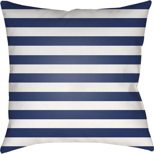 Prepster Stripe Pillow - 5973 by Livabliss. Made from front: 100% polyester, back: 100% polyester in a coastal style.