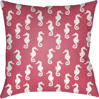 Sea Indoor/Outdoor Pillow by Livabliss. Made from front: 100% polyester, back: 100% polyester in a coastal style.