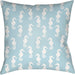 Sea Indoor/Outdoor Pillow by Livabliss. Made from front: 100% polyester, back: 100% polyester in a coastal style.