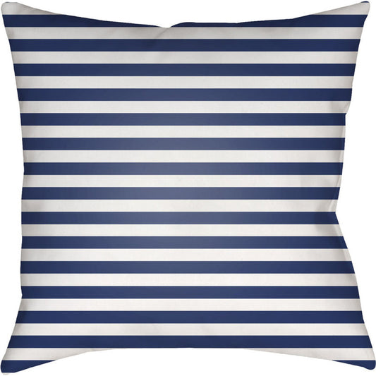 Seersucker Pillow - 22879 by Livabliss. Made from front: 100% polyester, back: 100% polyester in a coastal style.