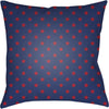 Navy, Red / 18" x 18"