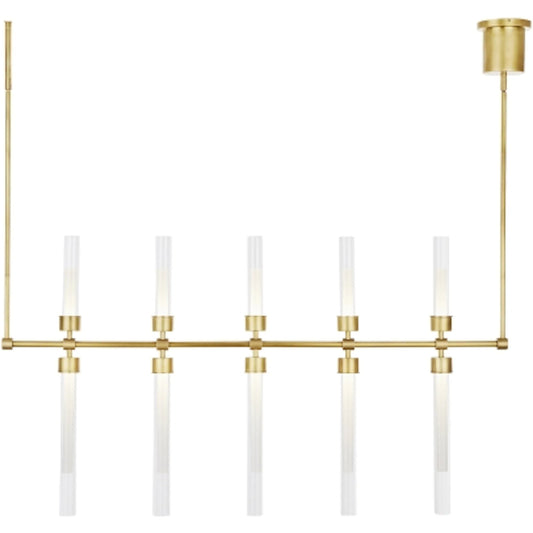 Linger 48" Linear Suspension Chandelier by Visual Comfort & Co.. Made from aluminum in a unique style.