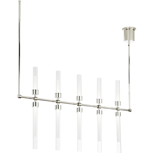Linger 48" Linear Suspension Chandelier by Visual Comfort & Co.. Made from aluminum in a unique style.