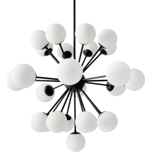 Liora Chandelier by Surya in powder coated. Made from iron, glass in a unique style.