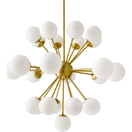 Liora Chandelier by Surya in powder coated. Made from iron, glass in a unique style.