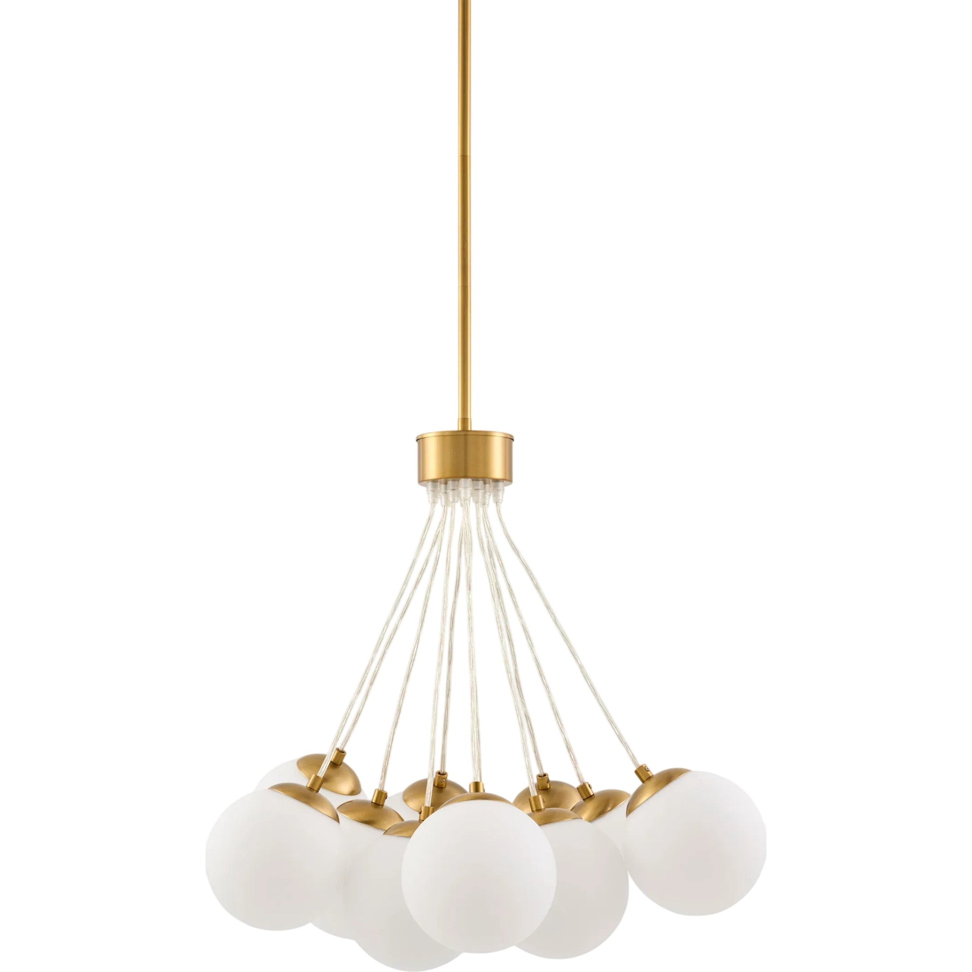 Liora Chandelier by Surya in painted, electroplated. Made from iron, glass in a modern style.