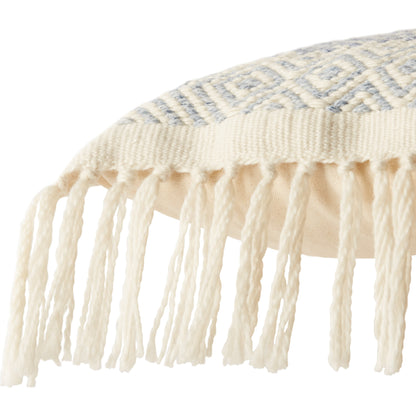 Liri LIR03 Indoor/Outdoor Pillow by Jaipur Living in light blue, ivory. Made from 100% polyester in a modern style.