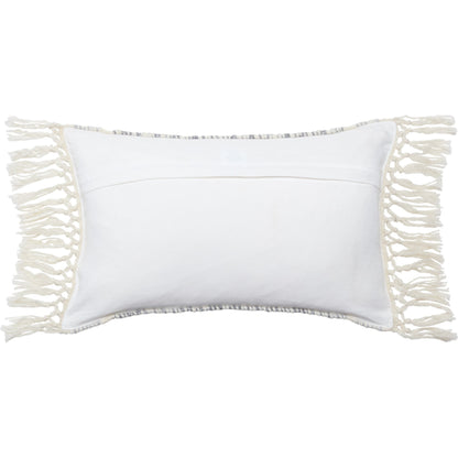 Liri LIR06 Pillow by Jaipur Living in slate, ivory. Made from 100% polyester in a modern style.