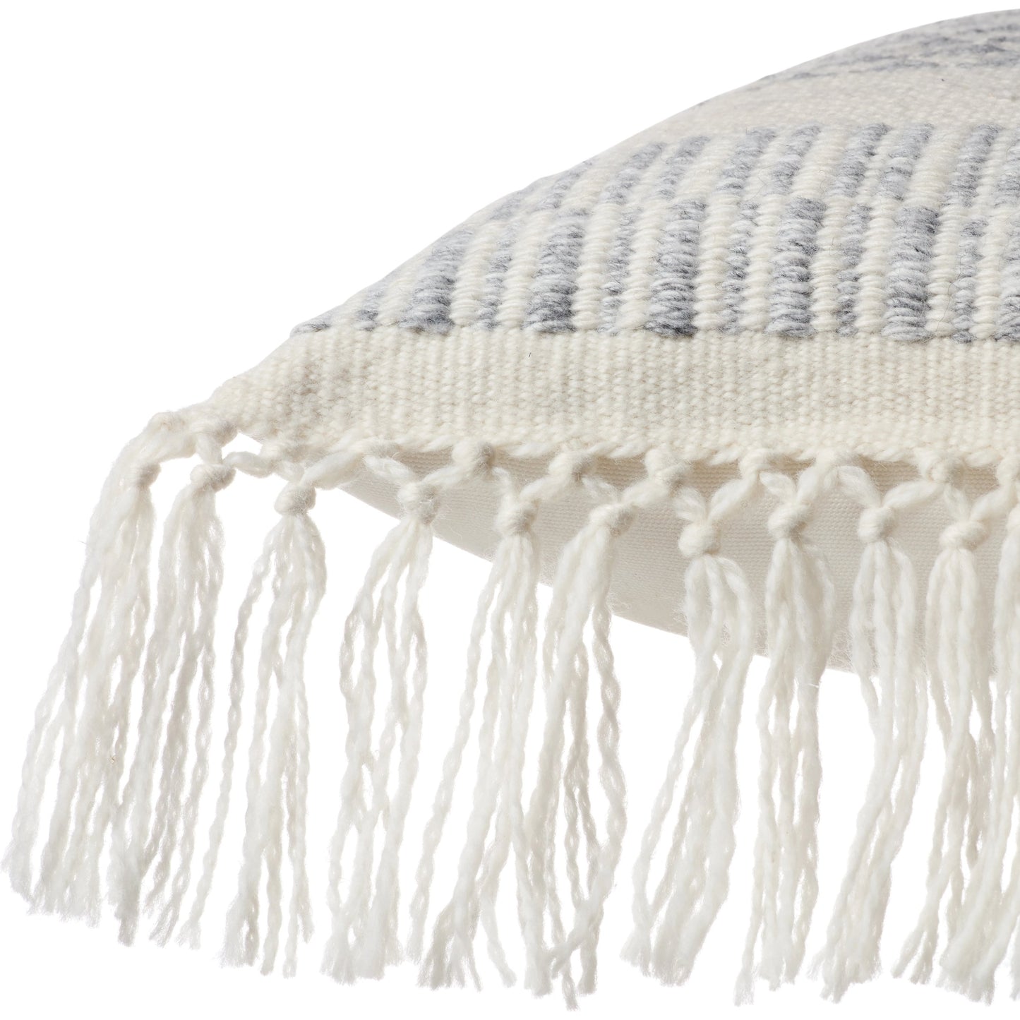 028 SI-2061974 | Closeup | Liri LIR06 Pillow by Jaipur Living in slate, ivory. Made from 100% polyester in a modern style.