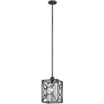 Arbela Mini Pendant by Uttermost. Made from metal, glass in a modern style.