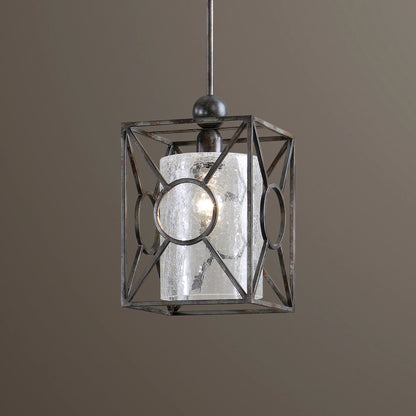 Arbela Mini Pendant by Uttermost. Made from metal, glass in a modern style.