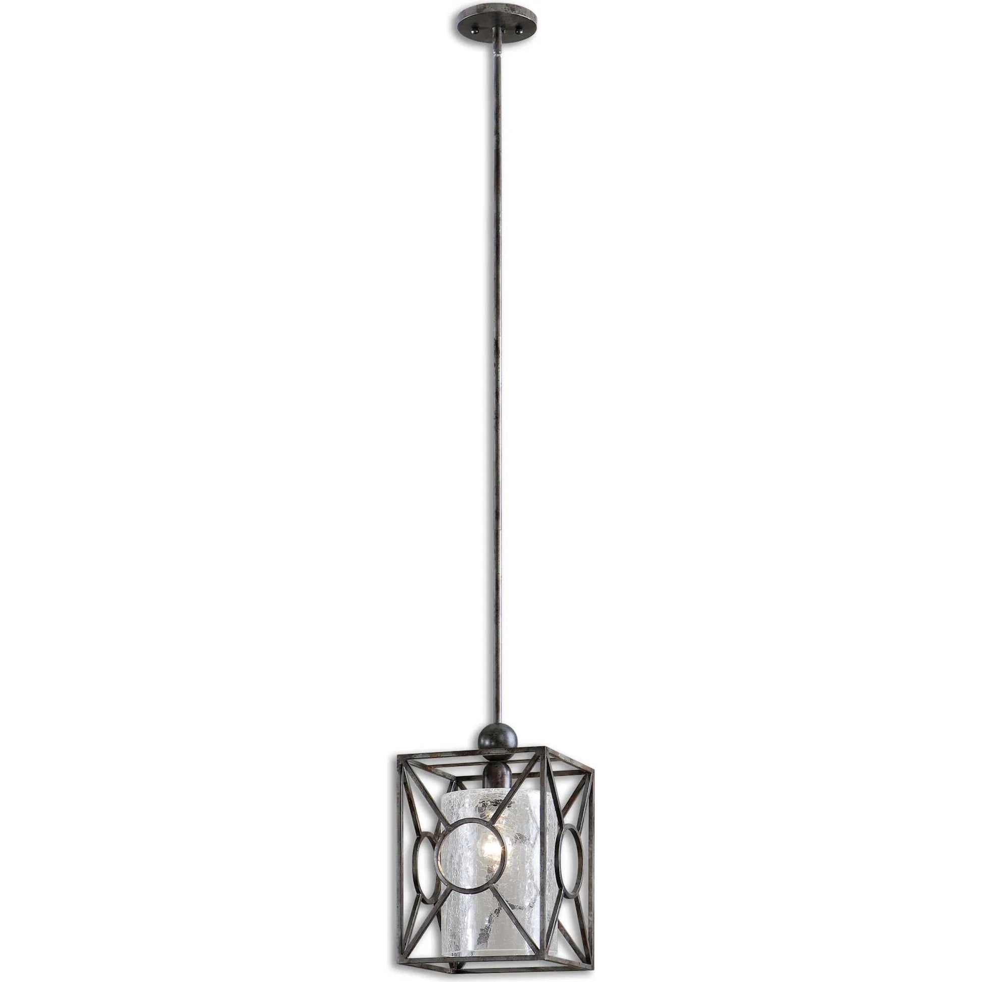 Arbela Mini Pendant by Uttermost. Made from metal, glass in a modern style.