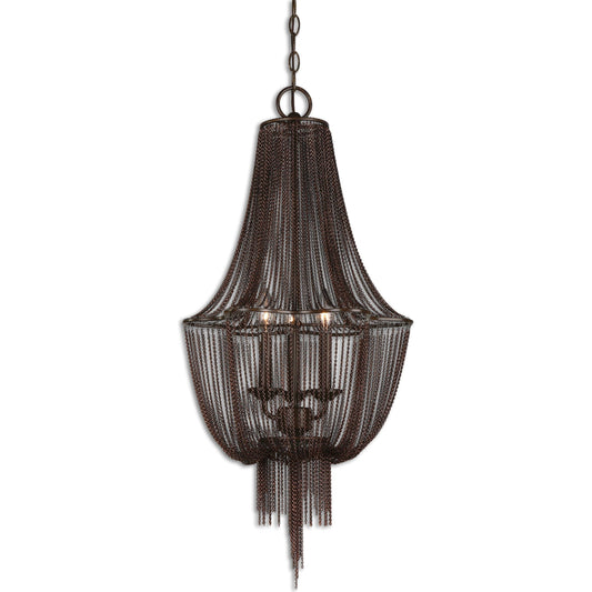 Lezzeno 3 Chandelier by Uttermost. Made from iron 100% in a modern style.