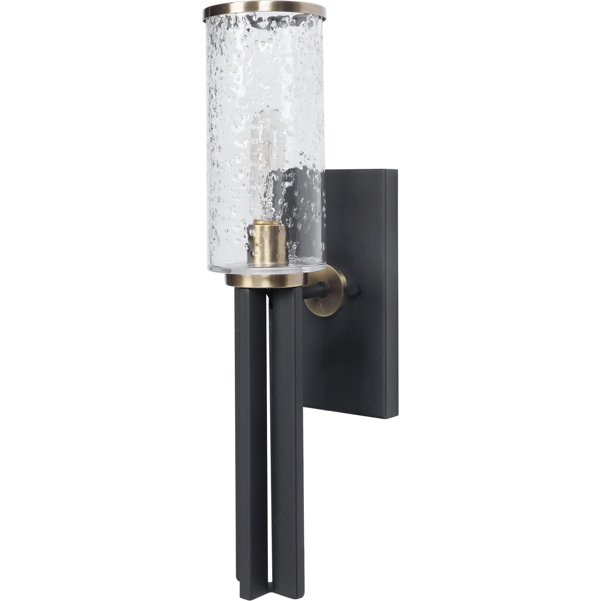 Jarsdel Industrial Sconce by Uttermost. Made from steel, glass in a modern style.