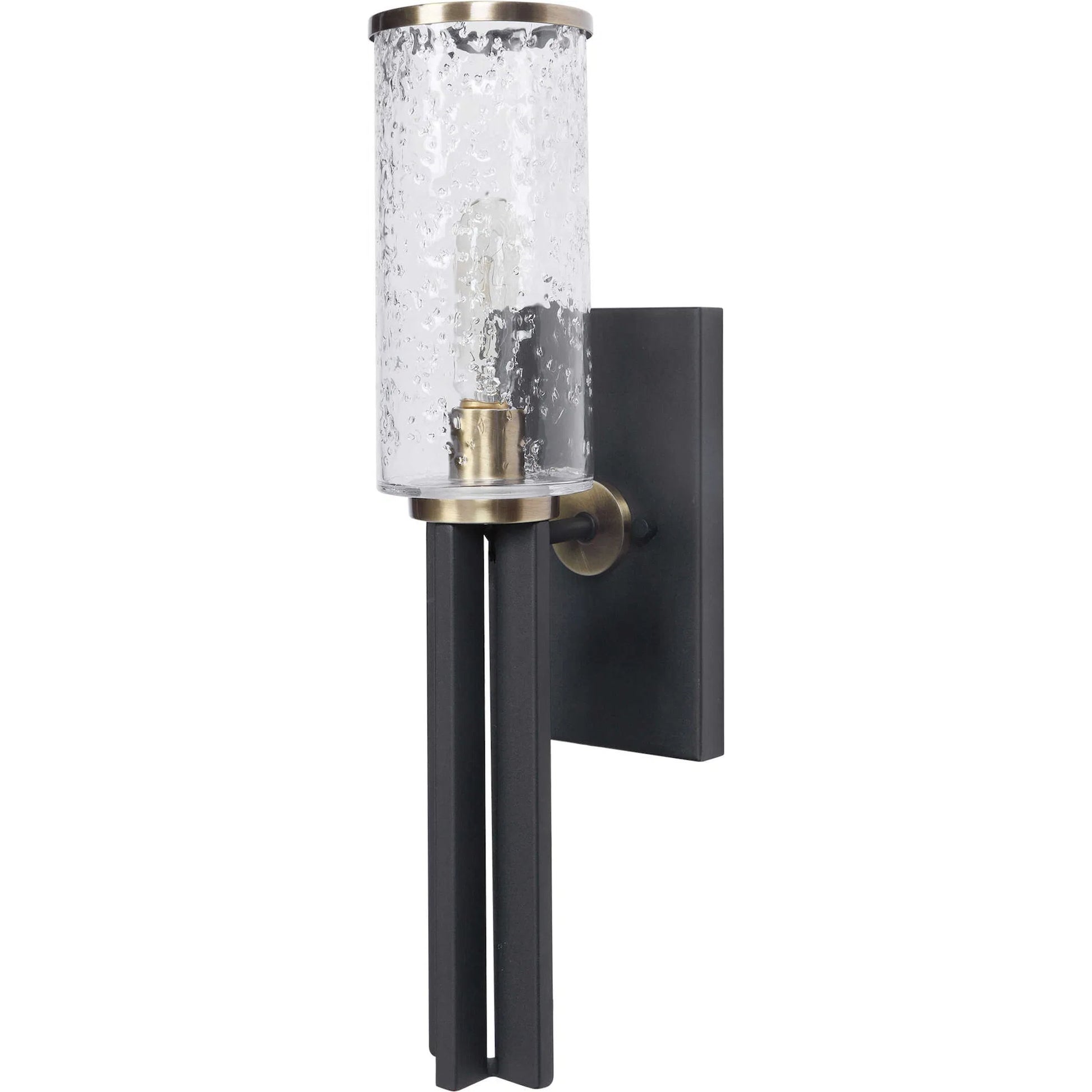 Jarsdel Industrial Sconce by Uttermost. Made from steel, glass in a modern style.