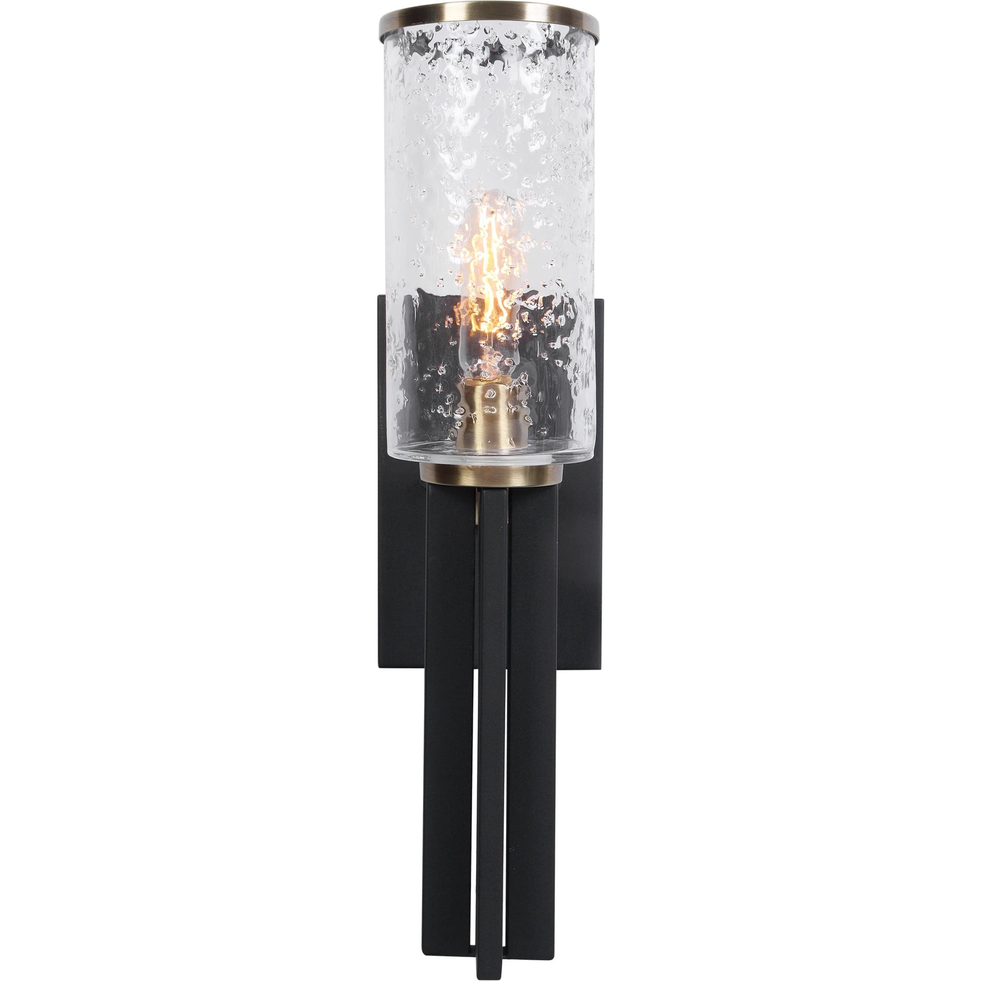 Jarsdel Industrial Sconce by Uttermost. Made from steel, glass in a modern style.