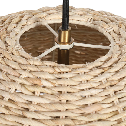 Seagrass Pendant by Uttermost. Made from corn rope, steel in a coastal style.