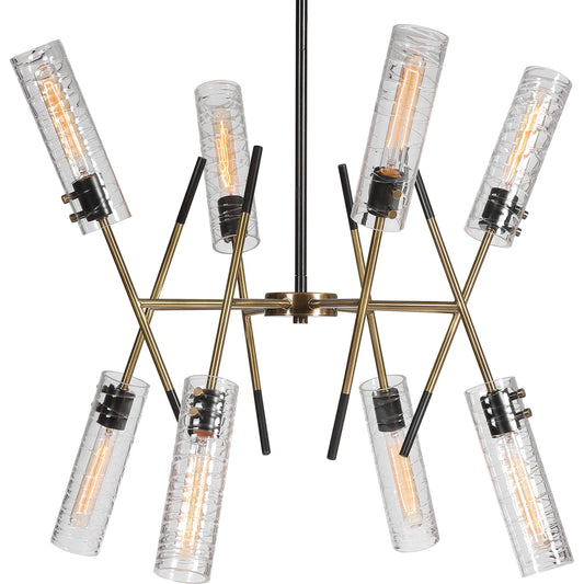 Telesto Linear Pendant by Uttermost. Made from steel, glass in a modern style.