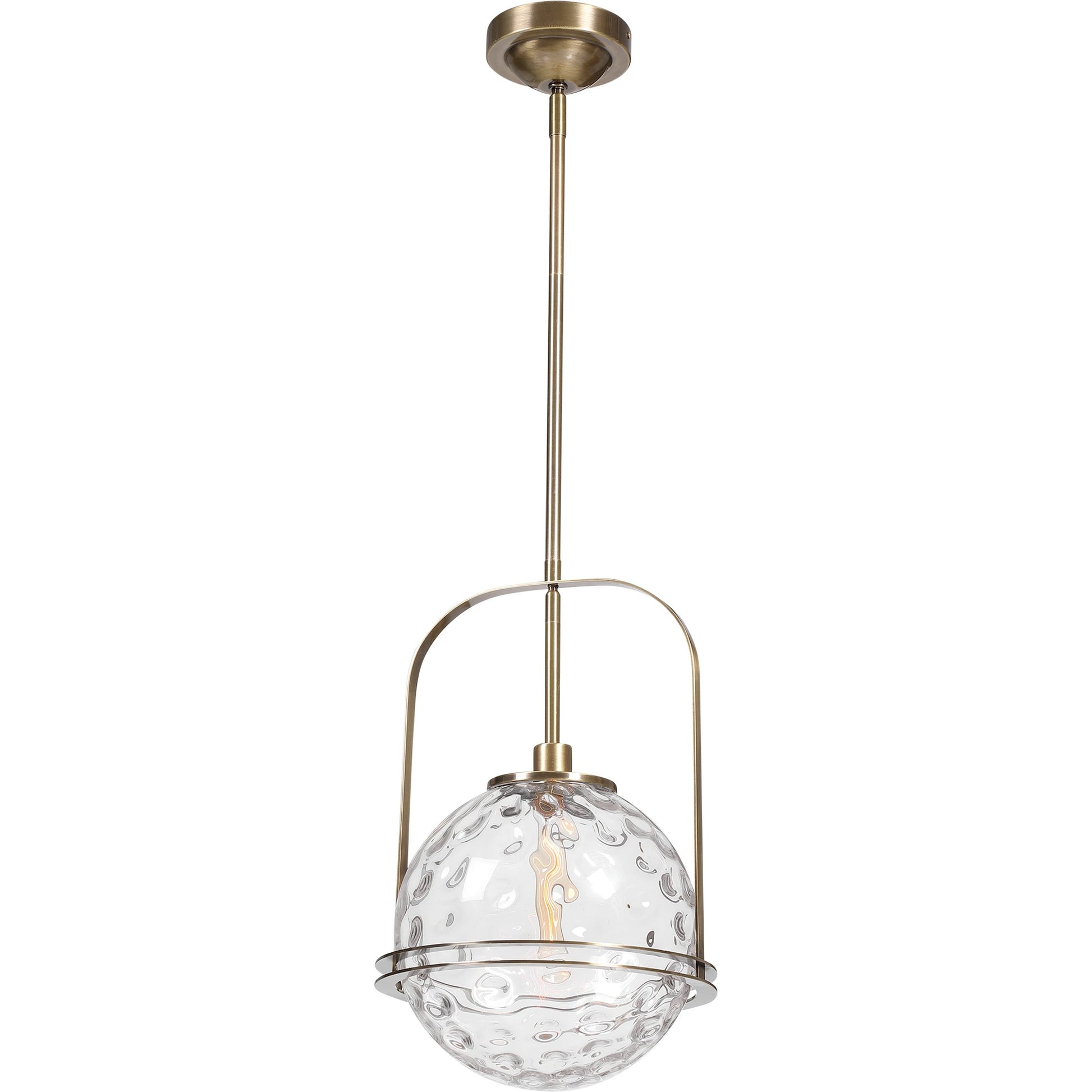 Mimas Pendant by Uttermost. Made from steel, glass in a transitional style.
