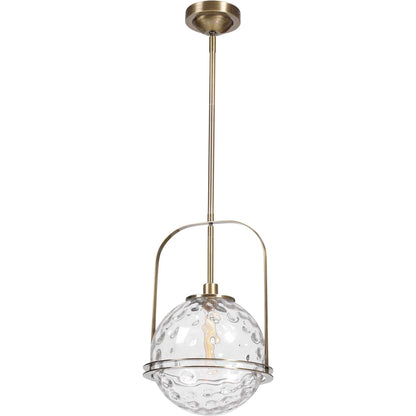 Mimas Pendant by Uttermost. Made from steel, glass in a transitional style.