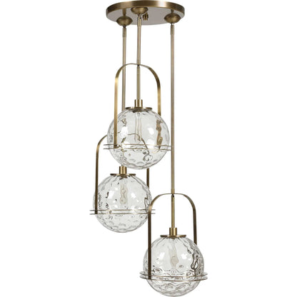 Mimas Cluster Pendant by Uttermost. Made from steel, glass in a modern style.