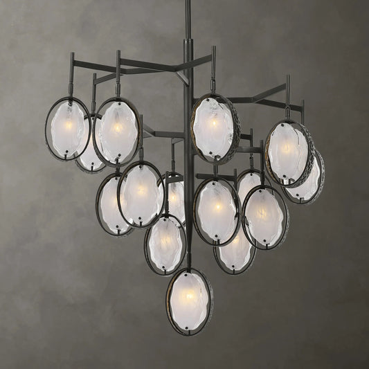 Maxin Chandelier by Uttermost in bronze. Made from unique in a modern style.