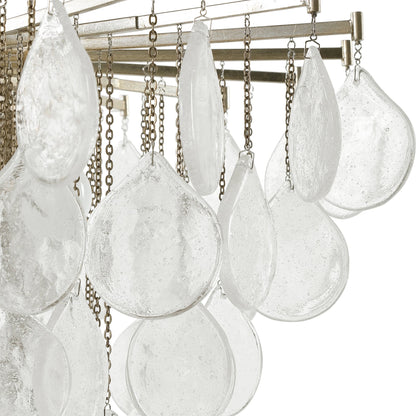 Goccia Pendant by Uttermost. Made from steel, glass in a transitional style.