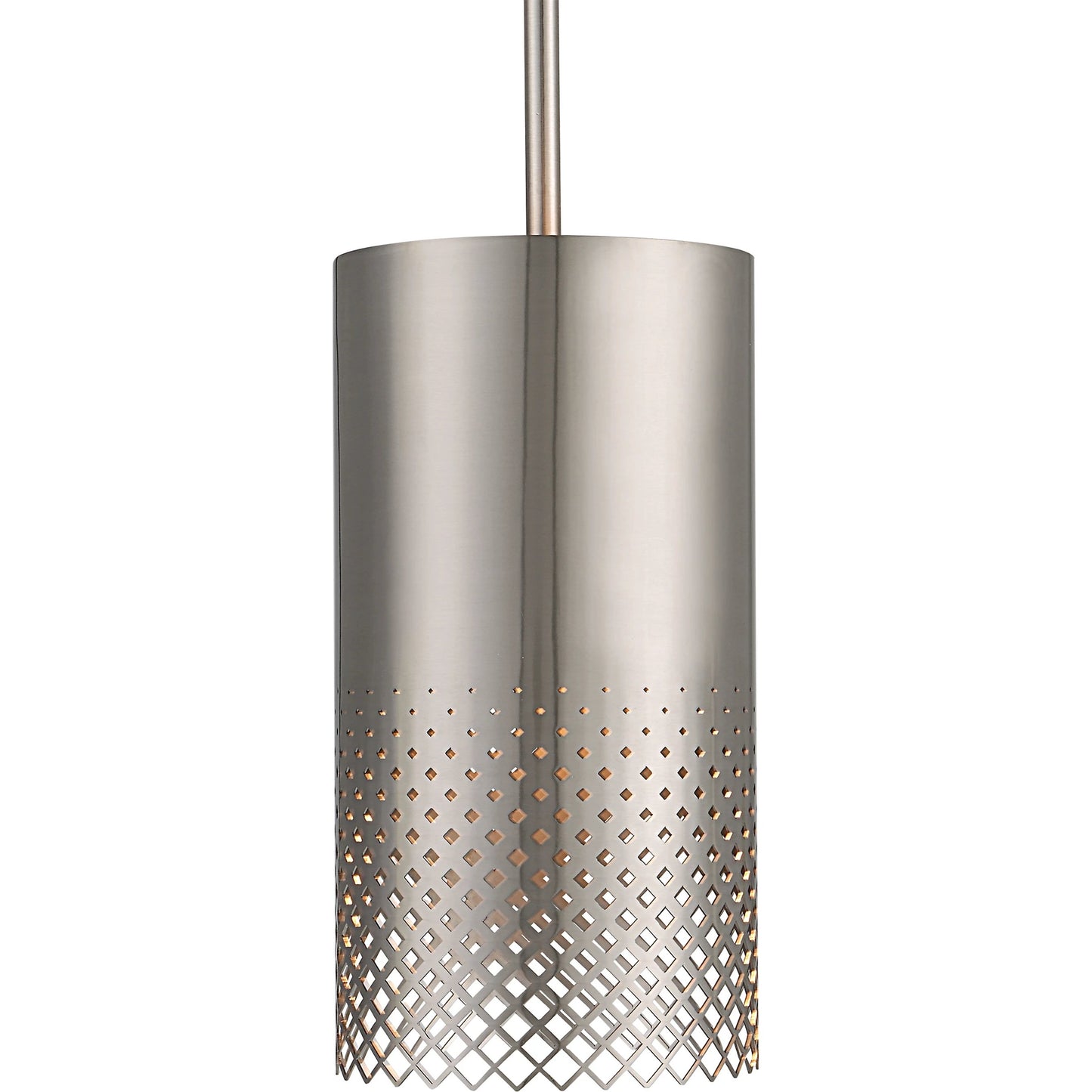 001 SI-1981270 | Primary Silo | Manheim 1 Light Pendant by Uttermost in satin nickel. Made from iron in a modern style.