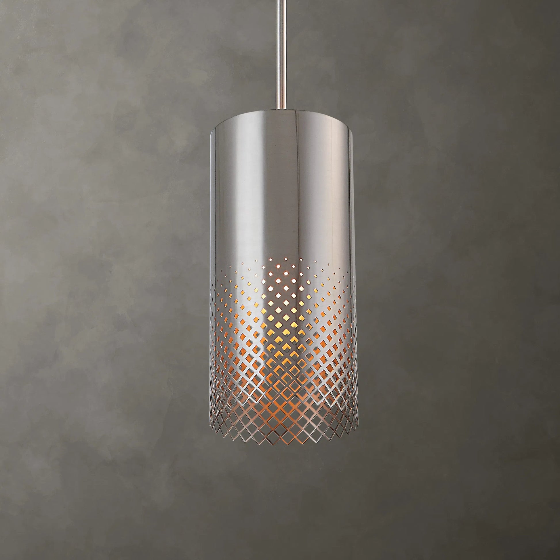 Manheim 1 Light Pendant by Uttermost in satin nickel. Made from iron in a modern style.