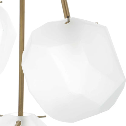 Geodesic 3 Light Pendant by Uttermost in brass. Made from steel, glass in a modern style.