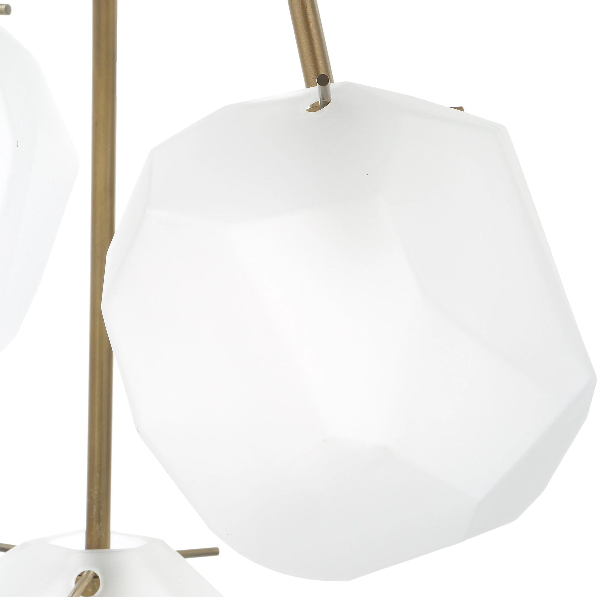 Geodesic 3 Light Pendant by Uttermost in brass. Made from steel, glass in a modern style.