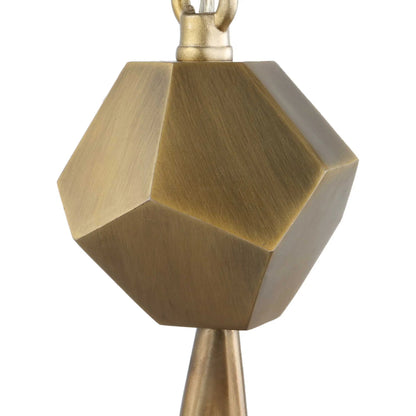 Geodesic 3 Light Pendant by Uttermost in brass. Made from steel, glass in a modern style.