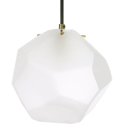 Geodesic 1 Light Mini Pendant by Uttermost in brass. Made from steel, glass in a modern style.