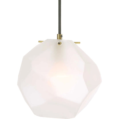 Geodesic 1 Light Mini Pendant by Uttermost in brass. Made from steel, glass in a modern style.