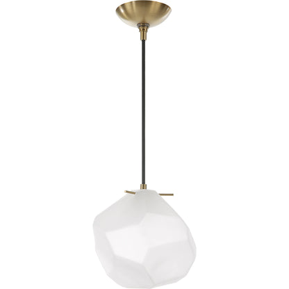 Geodesic 1 Light Mini Pendant by Uttermost in brass. Made from steel, glass in a modern style.