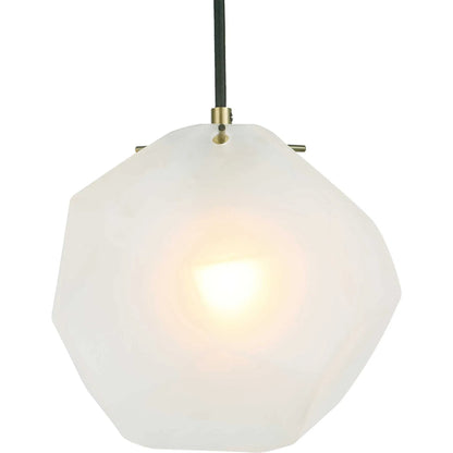 Geodesic 1 Light Mini Pendant by Uttermost in brass. Made from steel, glass in a modern style.