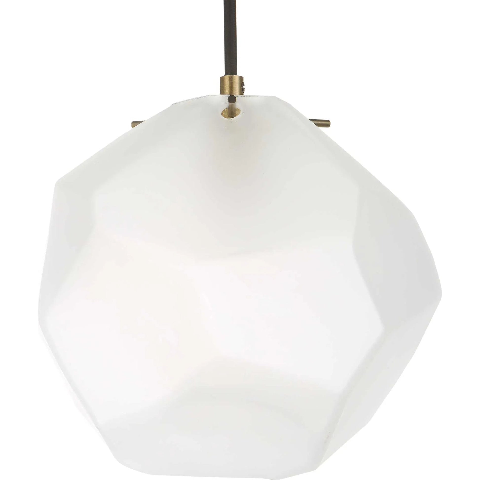 Geodesic 1 Light Mini Pendant by Uttermost in brass. Made from steel, glass in a modern style.