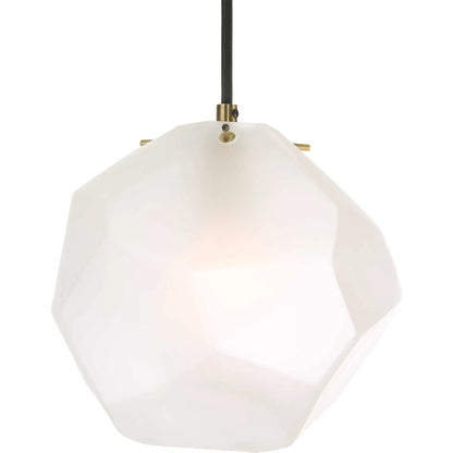 Geodesic 1 Light Mini Pendant by Uttermost in brass. Made from steel, glass in a modern style.