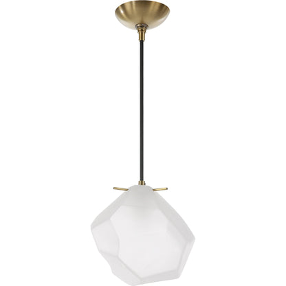 Geodesic 1 Light Mini Pendant by Uttermost in brass. Made from steel, glass in a modern style.