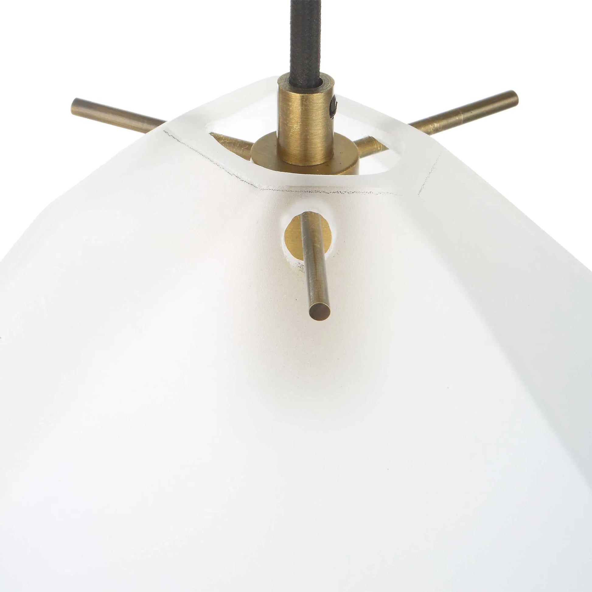 Geodesic 1 Light Mini Pendant by Uttermost in brass. Made from steel, glass in a modern style.