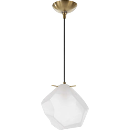 Geodesic 1 Light Mini Pendant by Uttermost in brass. Made from steel, glass in a modern style.