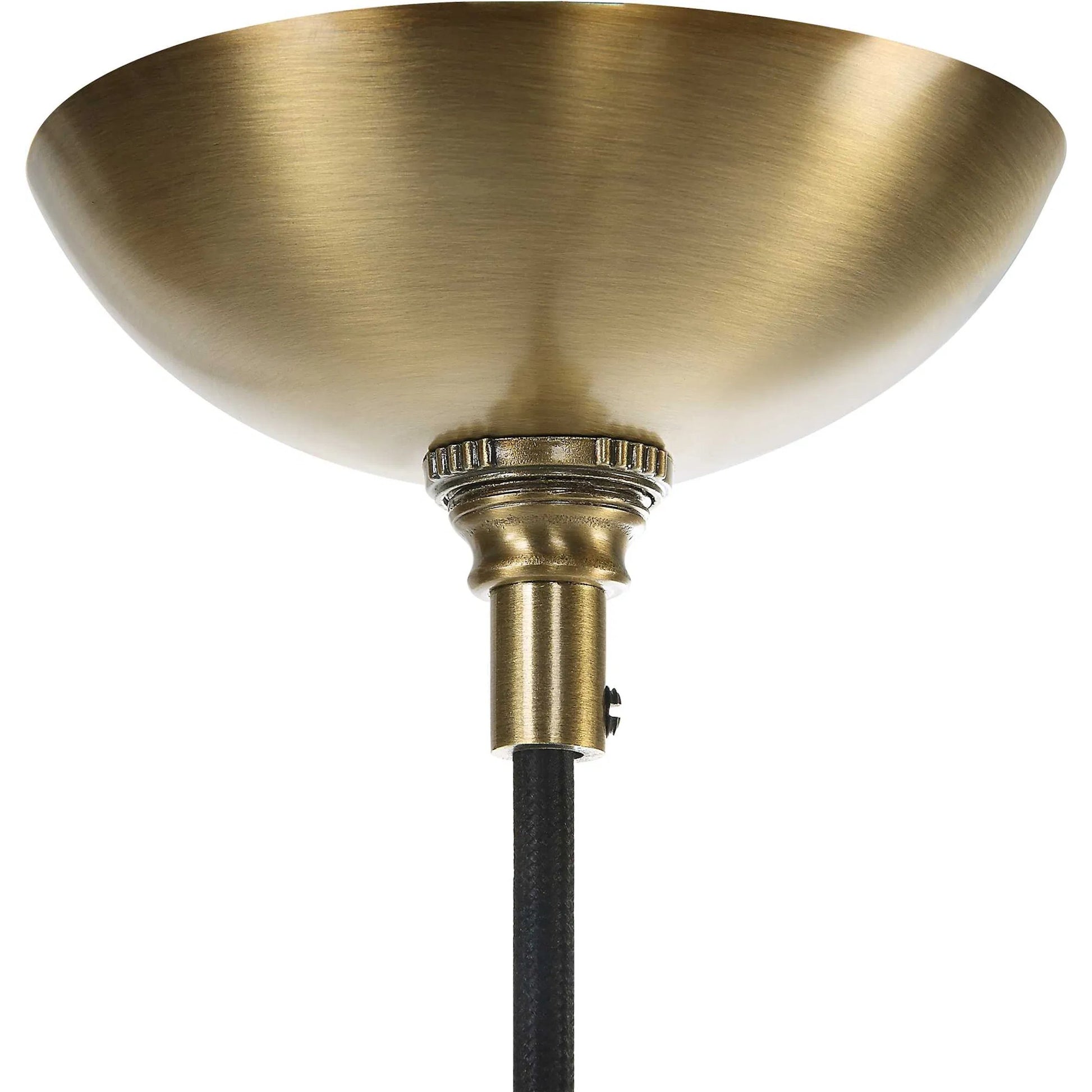 Geodesic 1 Light Mini Pendant by Uttermost in brass. Made from steel, glass in a modern style.