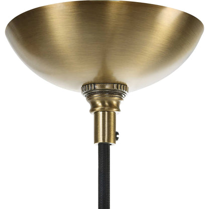 Geodesic 1 Light Mini Pendant by Uttermost in brass. Made from steel, glass in a modern style.