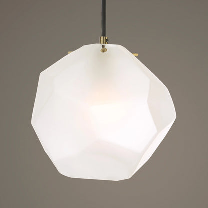 Geodesic 1 Light Mini Pendant by Uttermost in brass. Made from steel, glass in a modern style.