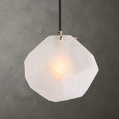 Geodesic 1 Light Mini Pendant by Uttermost in brass. Made from steel, glass in a modern style.
