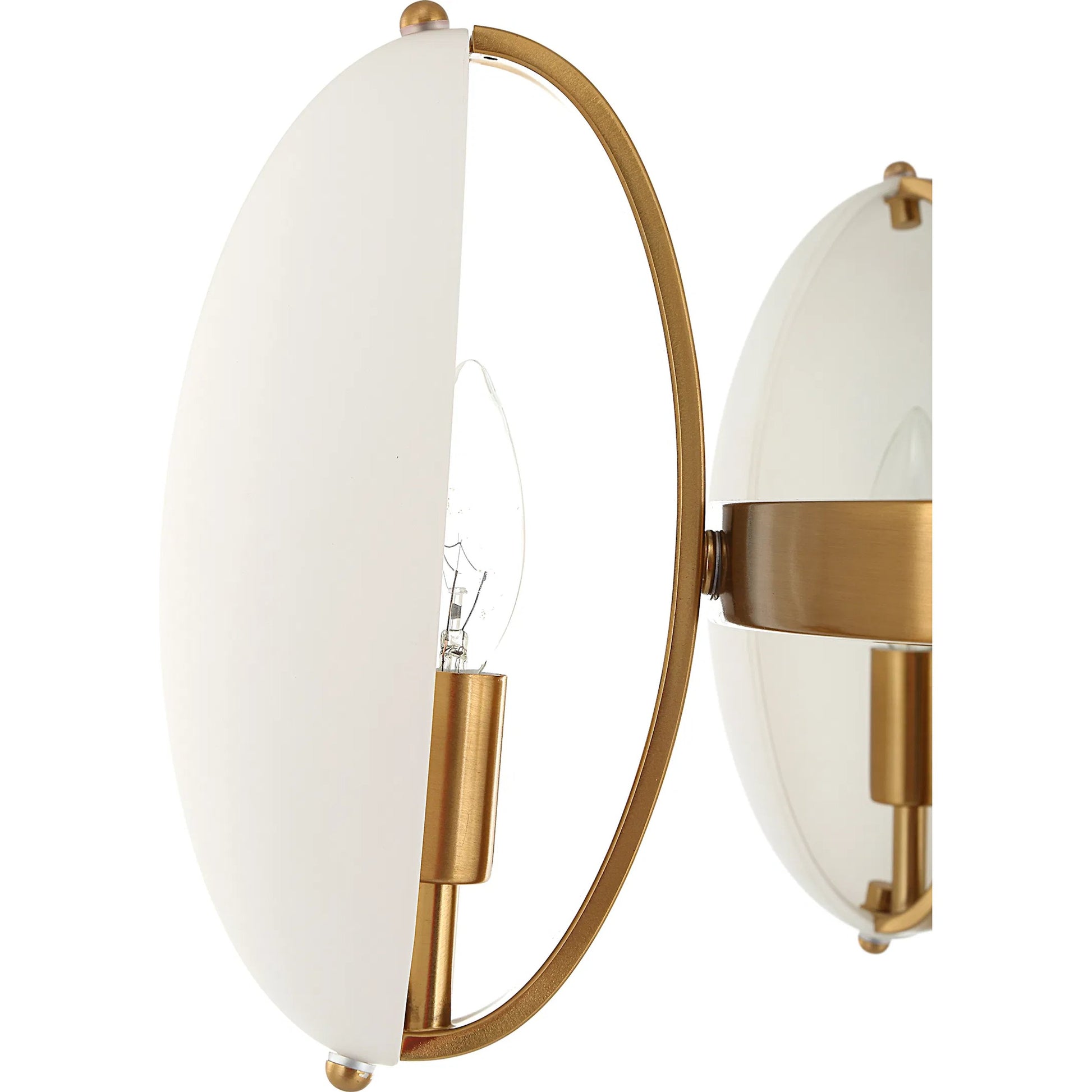 Oviform 6 Light Round Chandelier by Uttermost in brass. Made from steel, glass in a modern style.