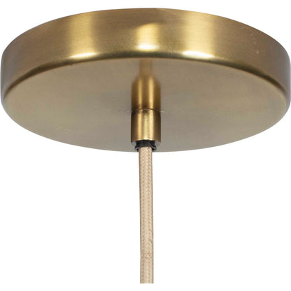 Murmur Woven 1 Light Pendant by Uttermost in brass. Made from iron in a rustic style.