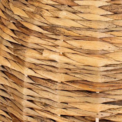 Rotorua 1 Light Sea Grass Pendant by Uttermost in brass. Made from iron, sea grass in a rustic style.