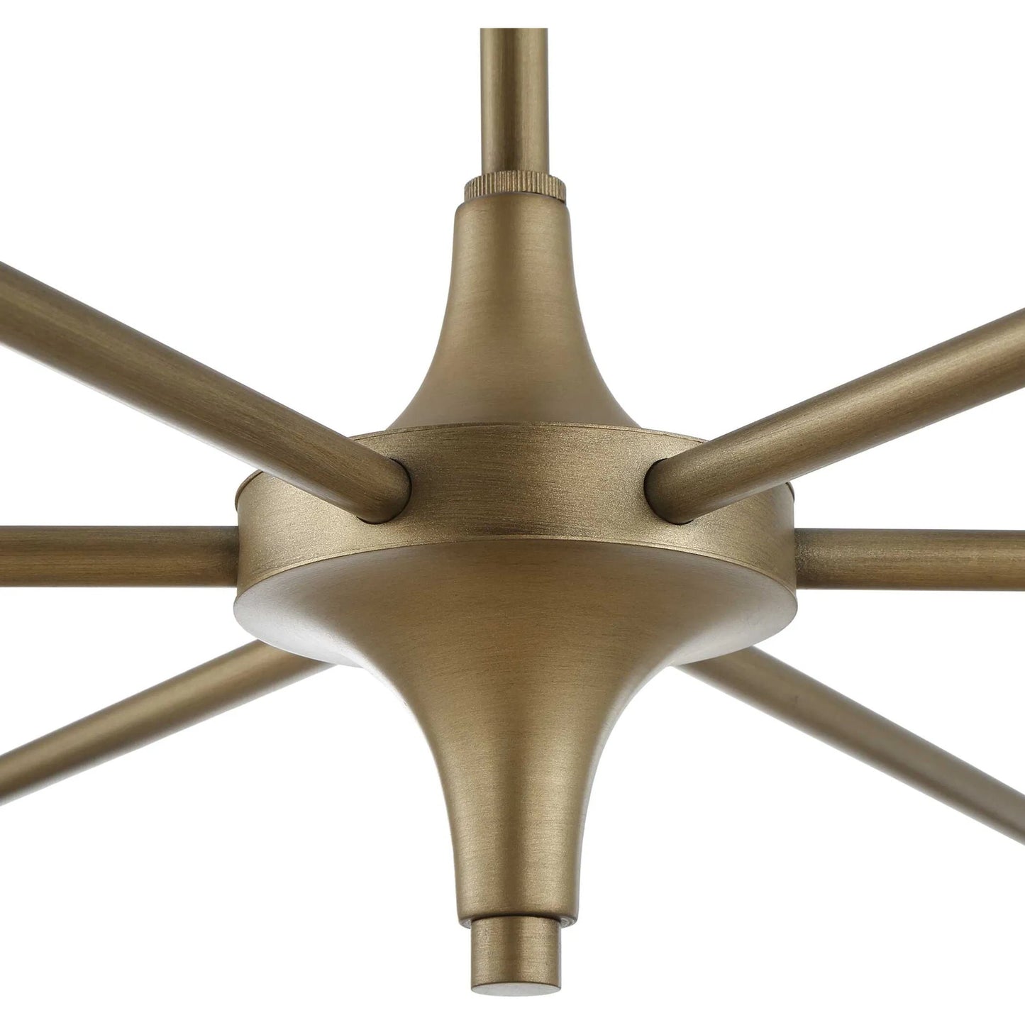 003 SI-2453081 | Closeup | Biddeford 6 Light Beaded Pendant by Uttermost in gold, white. Made from wood bead, iron in a modern style.